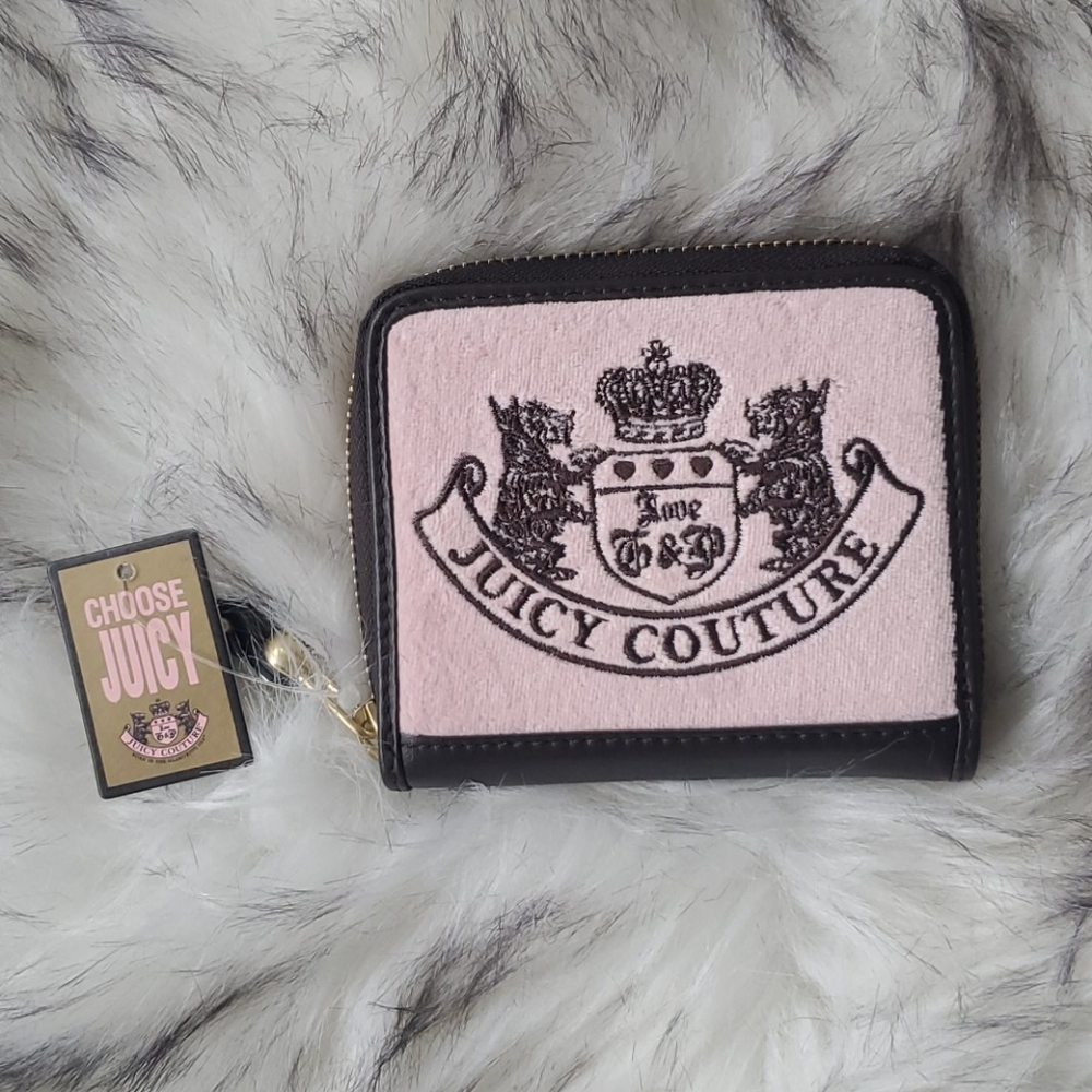 Juicy Couture Pink & Brown Wallet